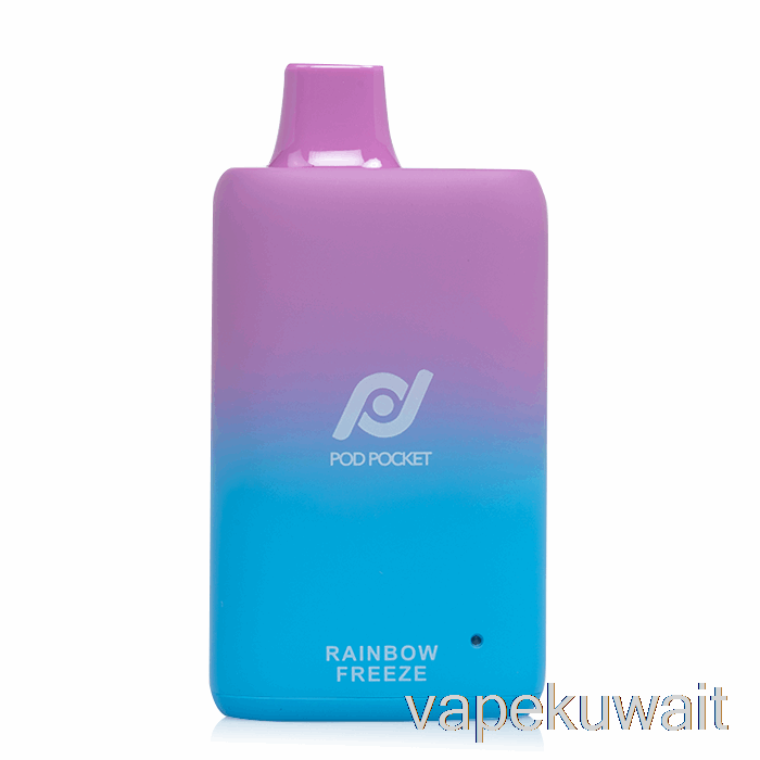 Pod Pocket 7500 0% صفر نيكوتين مجموعة كبسولات Rainbow Freeze Vape Pod Kit